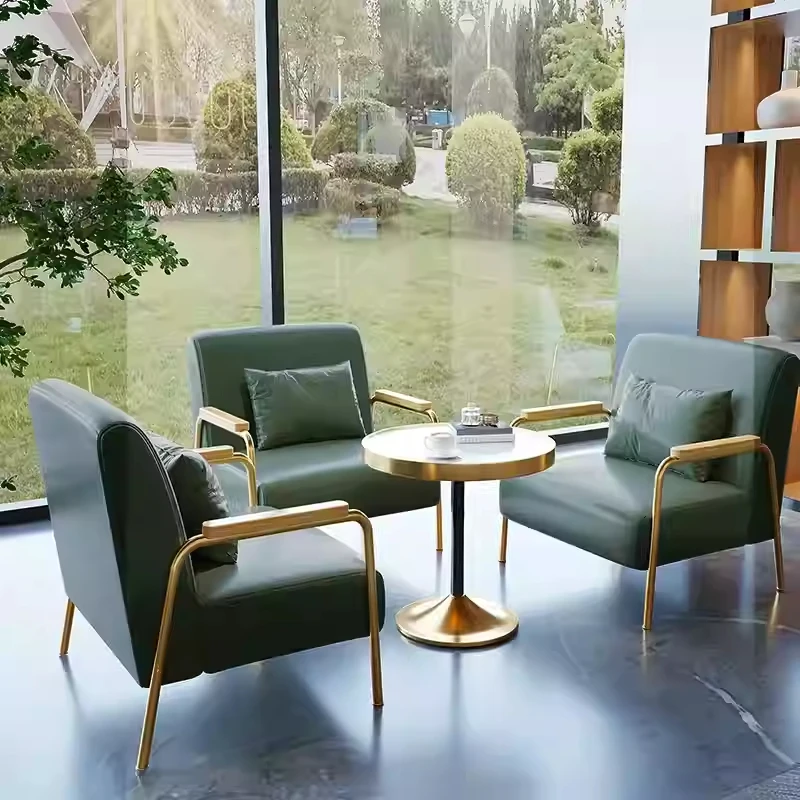 Light Luxury Double Small Sofa Set Simple Red Fabric Design for Living Room Apartment Clothing Shop Studio or Hotel Use