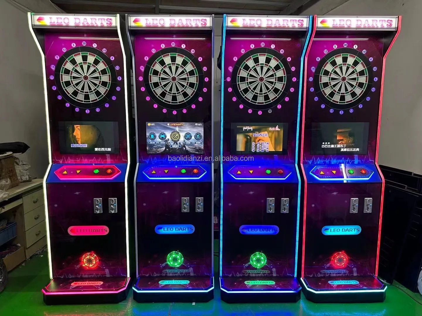 Leisure Entertainment Single Screen Dart Game Machine Electronic Coin Operated Dart Arcade Machine