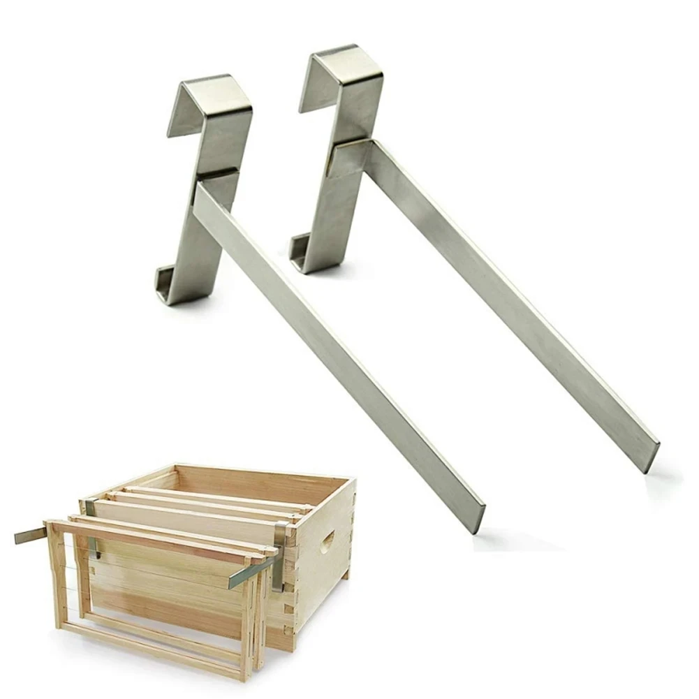 Chinabees Beekeeping Beehive 1 Pair Frame Holder Perch Stand Support Bracket Rack Bee Hive Perch Side Mount Tools