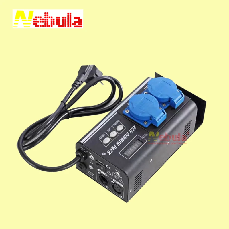 NEBULA 2 Channel Digital DMX Controller LED Light Switch Box Dimmer Pack