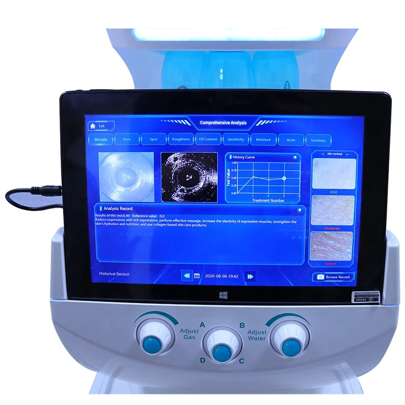 6 in 1 portable 3d skin test analyzer scanner digital facial analysis skin analyzer machine
