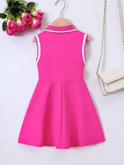 Yoga Dress New Arrival Sleeveless Fitness Clothing Sports Solid Tennis Dresses Kids Fashions