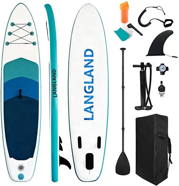 LANGLAND дропшиппинг OEM китайский поставщик CE Sup доска для серфинга надувная доска для серфинга