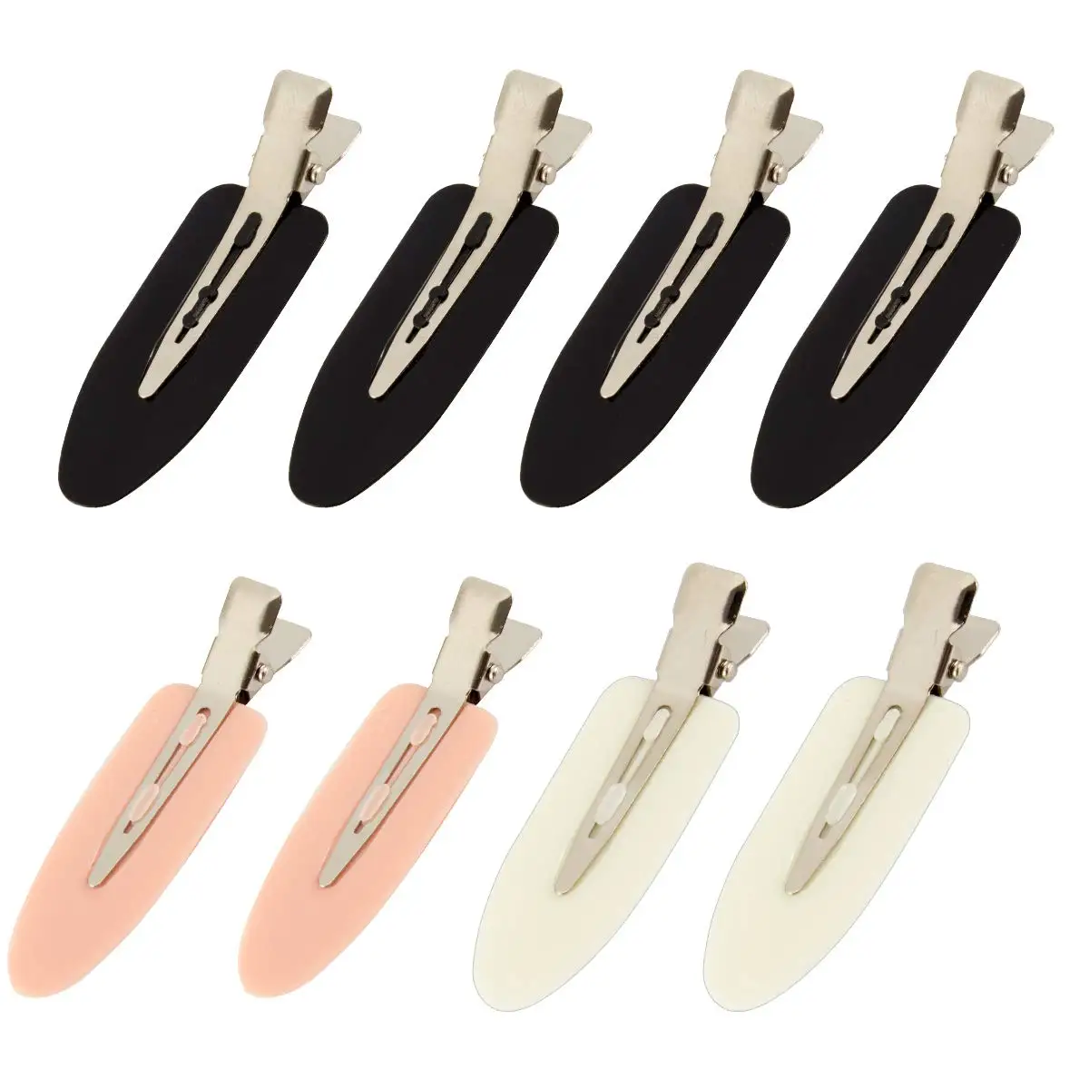 Wholesale Custom Hairstyle Daily Use Hairdressing Salon Rose Seamless Gold Makeup No Crease Bend Metal Creaseless Hair Clips