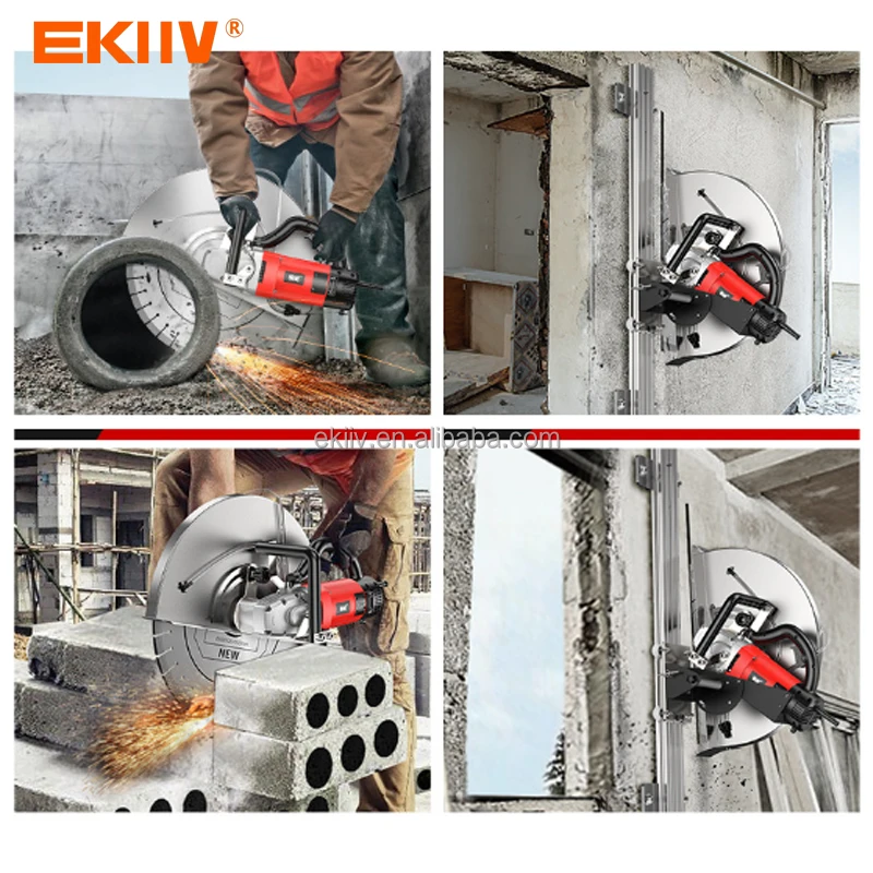 EKIIV Heavy-Duty 175mm Wall Cutting Machine with 4000W Power for Fast and Efficient Concrete Demolition and Construction