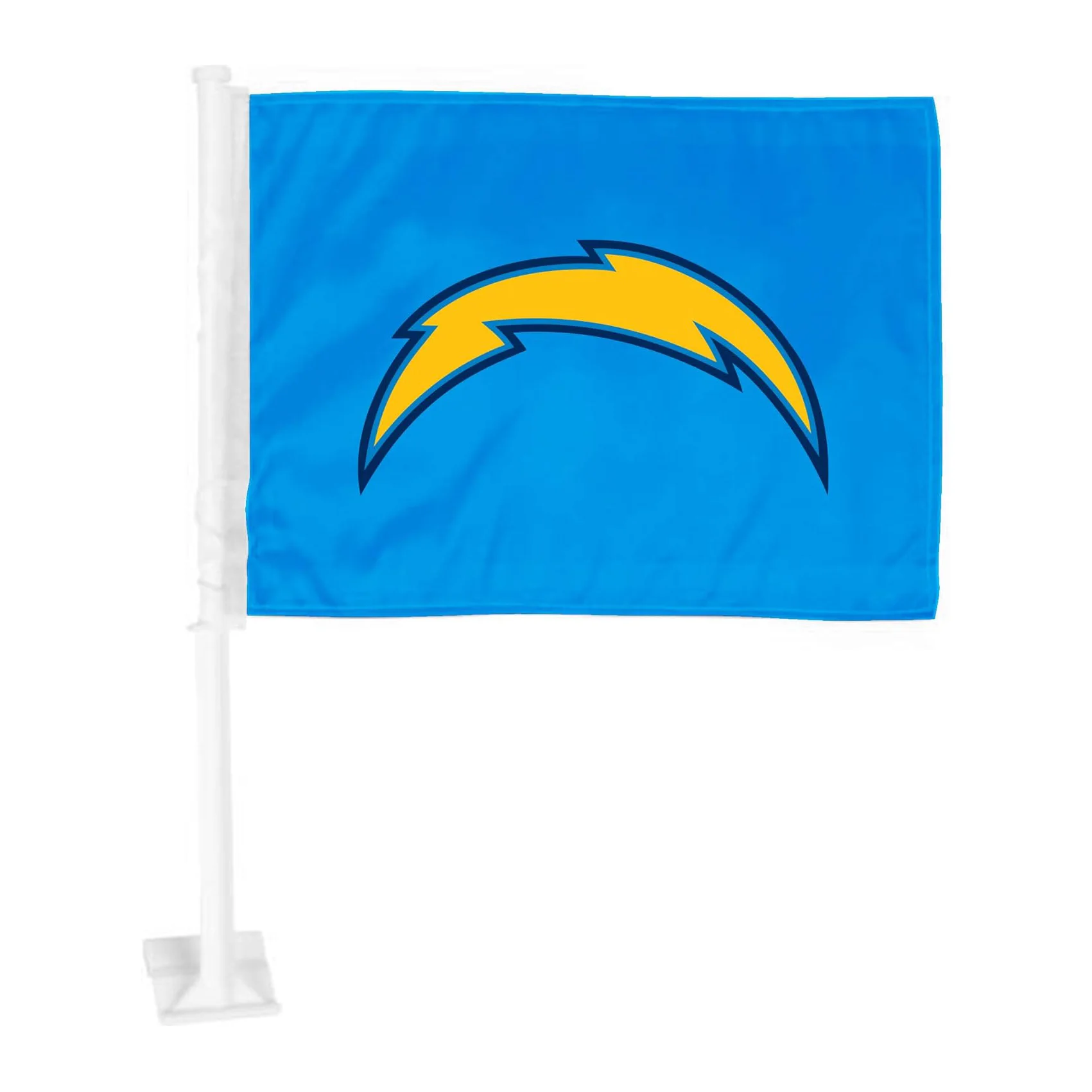 Fast 48-hour shipping Custom NFL Car Window Flag Custom 12*18 inch Brightly colored non-fading Los Angeles Chargers Car Flag