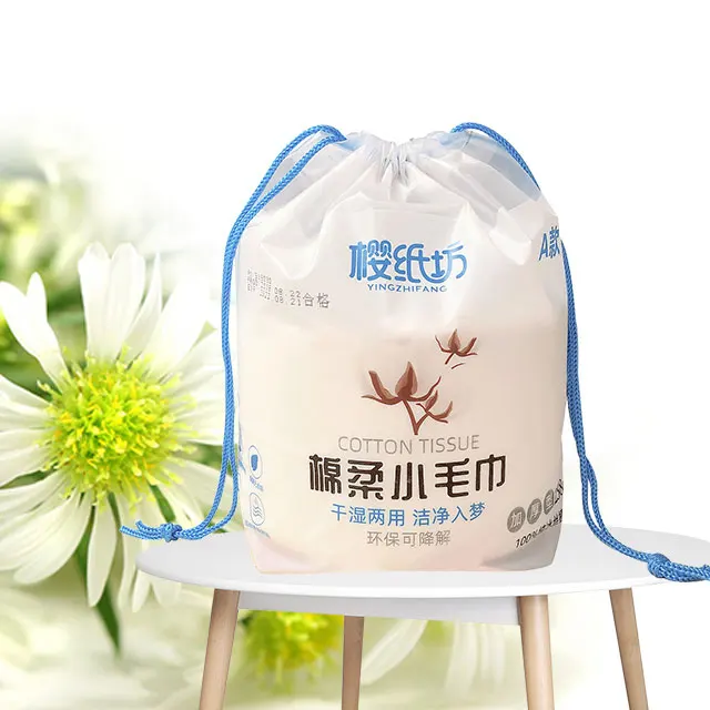 Одноразовые хлопковые мягкие салфетки для лица рулоны мягкого ухода за