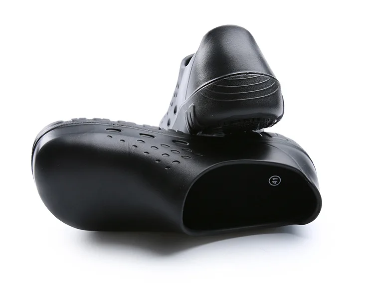 Boya white light soft EVA clogs oil resistant rubber anti slip work shoes steel toe Kitchen Workers Cook Chef Shoes