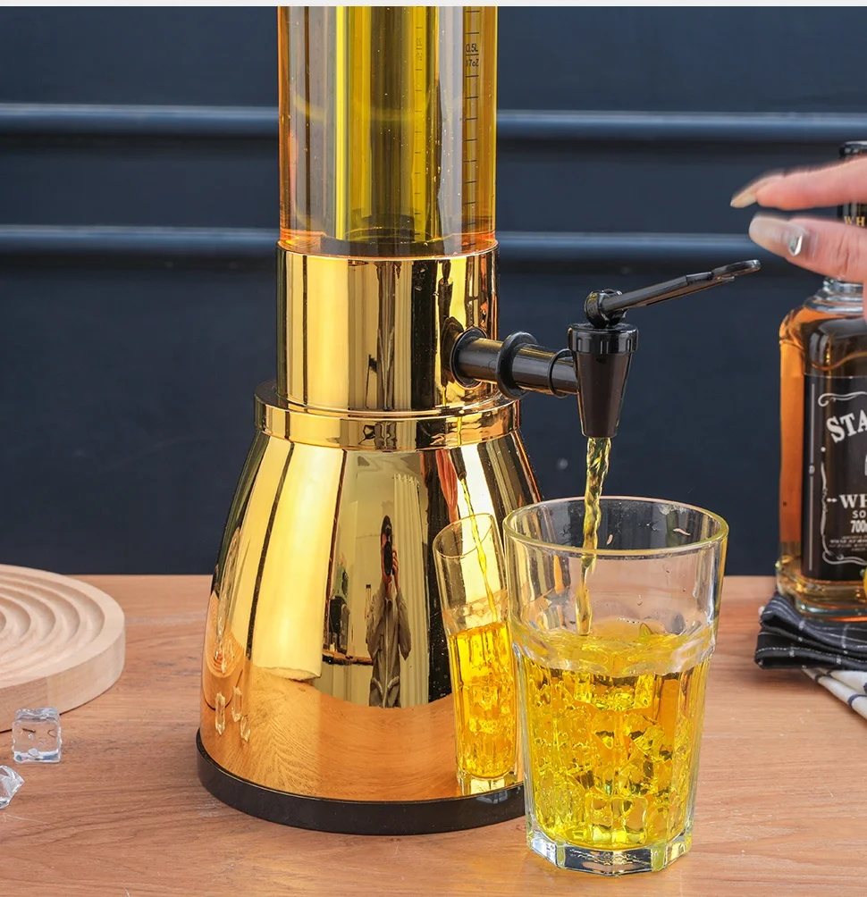 Wholesale Customized Logo 1.5/3l Beer Tower Beverage Juice Chilled Beer Dispenser