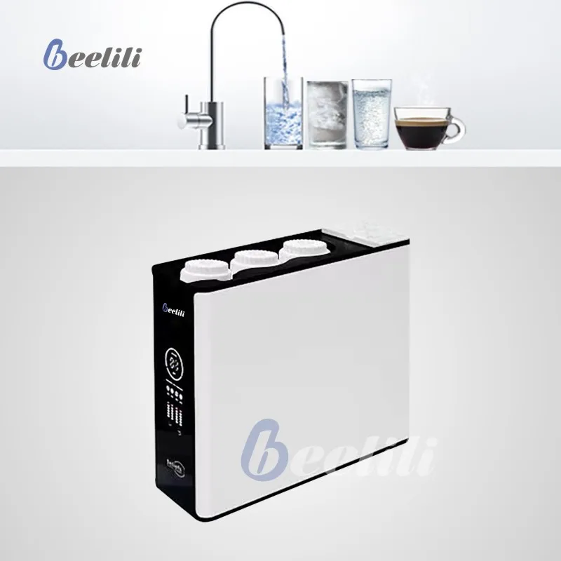 Beelili  4 stages PP: 3013-RO 600GPD  UDF CTO  reverse osmosis water filter system under sink water filter machine for home