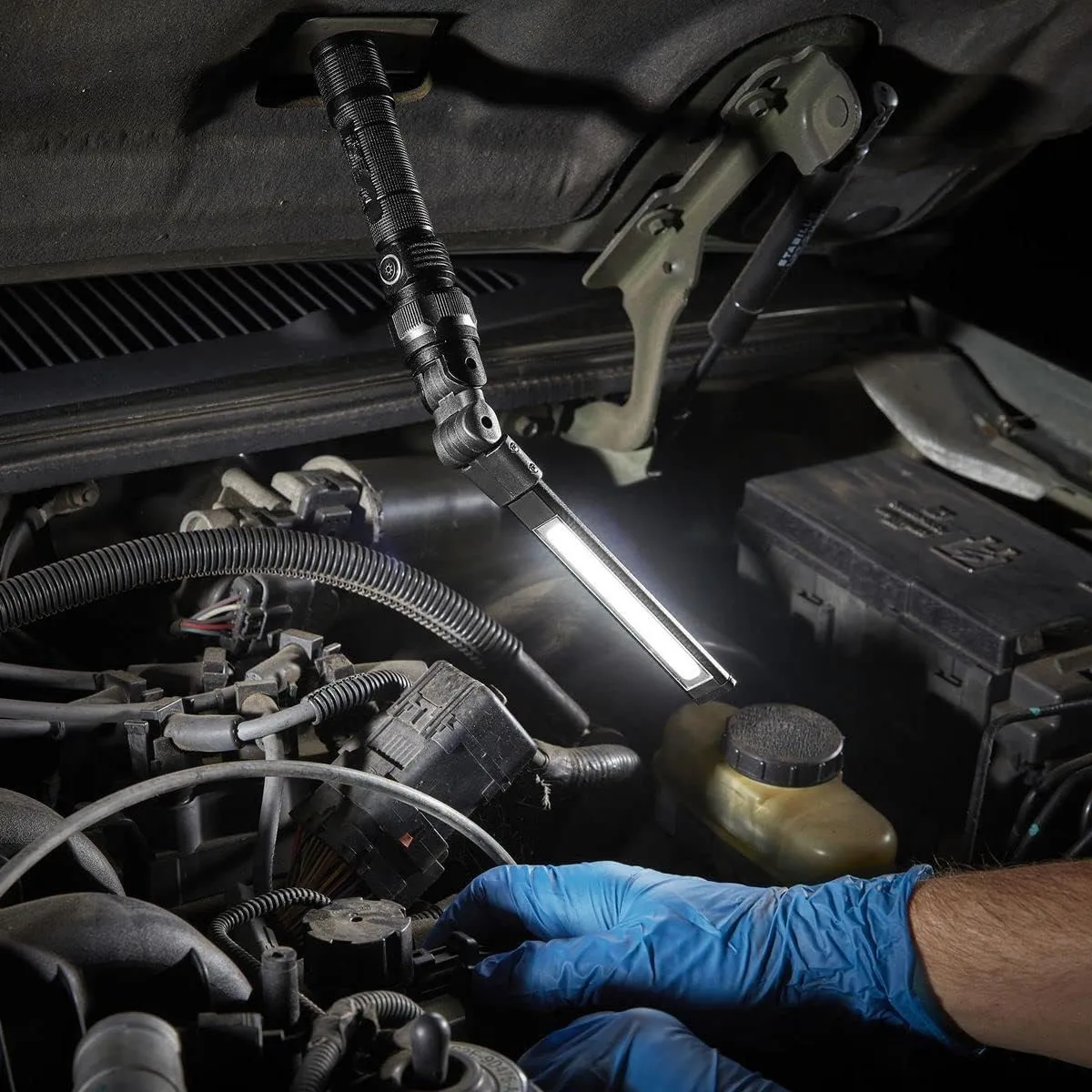 Car Repair, Outdoor, Camping, Emergency  COB LED Slim Work Light with Magnetic Base Foldable Rechargeable LED Work Light