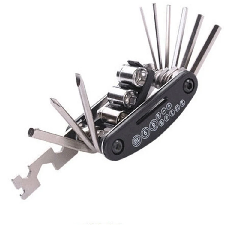 Stainless Steel Outdoor Mountain Bike Multitool Socket Wrench Hand Hardware Sets