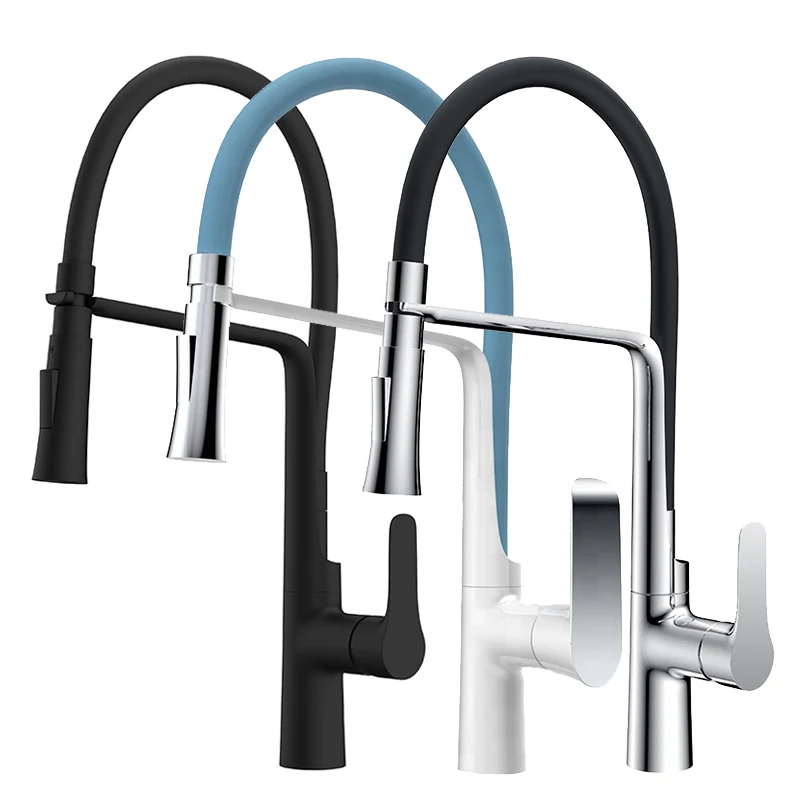 HIMARK  brass modern keuken kraan grifo para cocina torneira gourmet flexivel pull out kitchen mixer taps sink faucet