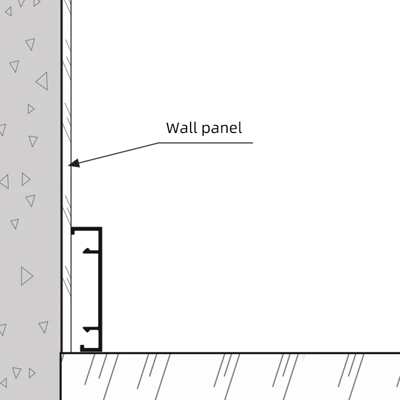 Source manufacture Decoration aluminium accessories New skirting board for skirting decoration