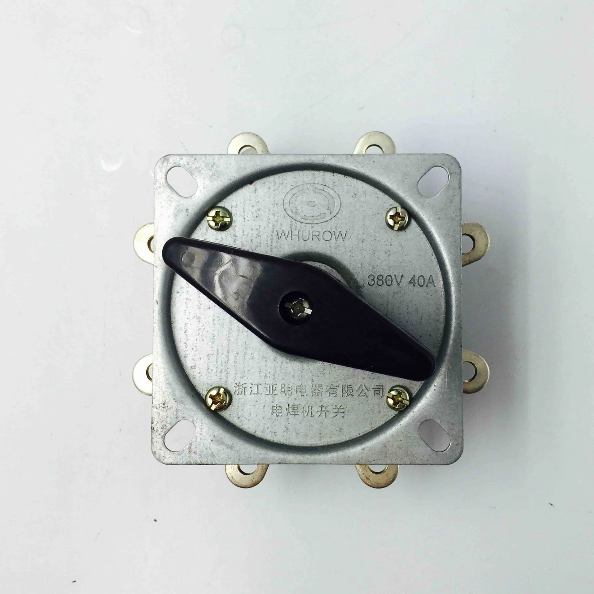 KDH-40/1*8 Welding Machine Cam Switch 8 Position 9 Pins 40A 380V Electrical Rotary Switches Copper Feet Latching Type