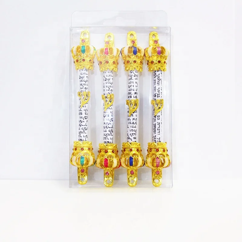 
Mezuzah Decoration House Door Talisman with Prayer from Jerusalem Non Kosher Scroll 