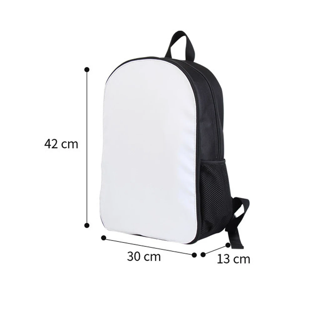 Hot Sale Black Sublimation Backpack Blanks Heat transfer Printing Custom Print Kids School Book Bag Sublimation Backpack Bag