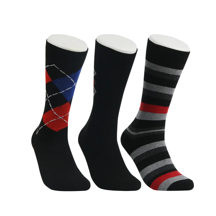 good quality mens polyester cotton business dress socks casual crew socks for men
