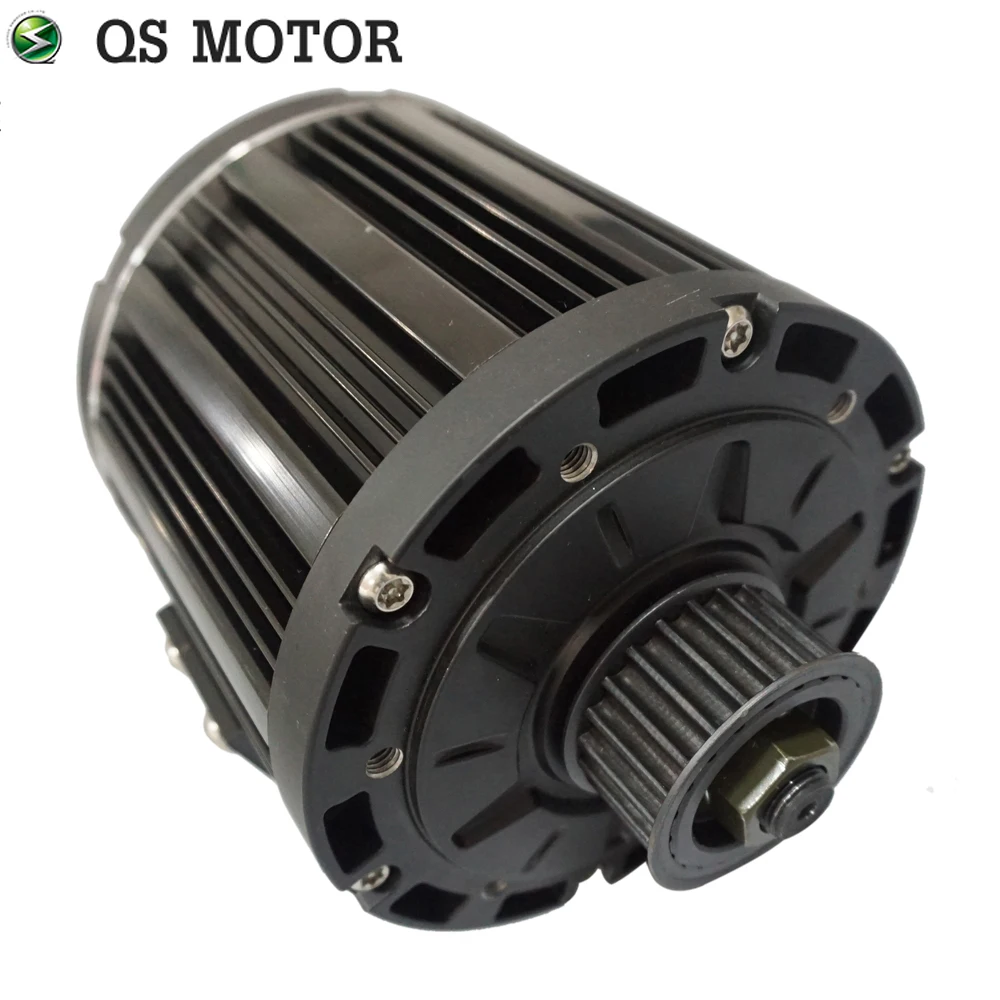 QS 138 3kW 72V100KPH old appearance mid drive motor with belt design