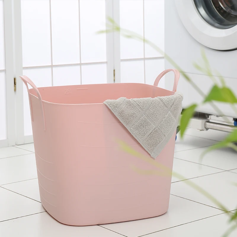 PE plastic cloth storage basket garden water bucket (1600432748431)