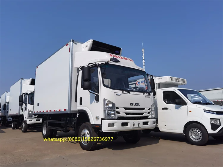 4WD Japan AWD 4-Тонный небольшой рефрижератор lsuzu 5 тонн 4x4 продажа в России