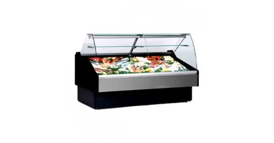 Curved Glass Refrigerated cheese/deli/meat/salad Display Case
