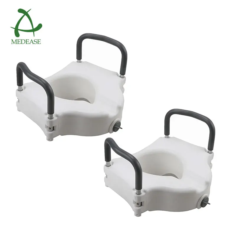 MEDEASE High And Elevated Lifter Extender Toilet Seat Riser Universal Toilet Seats