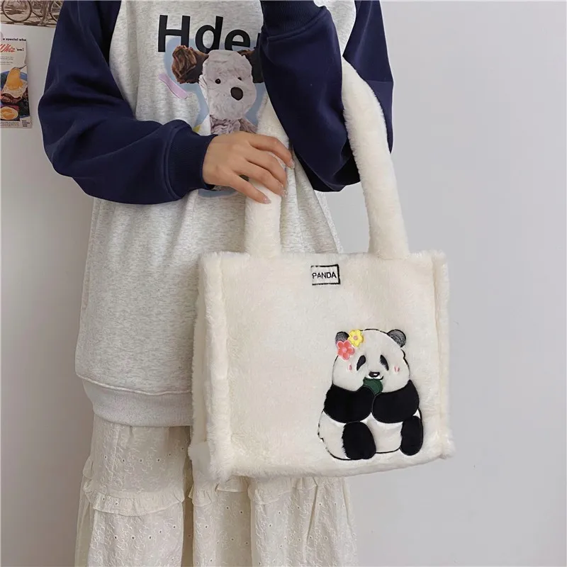 Kawaii Cinnamoroll Plush Bag My Melody Anime Handbags Cat Dog Kuromi Melody Plush Backpack