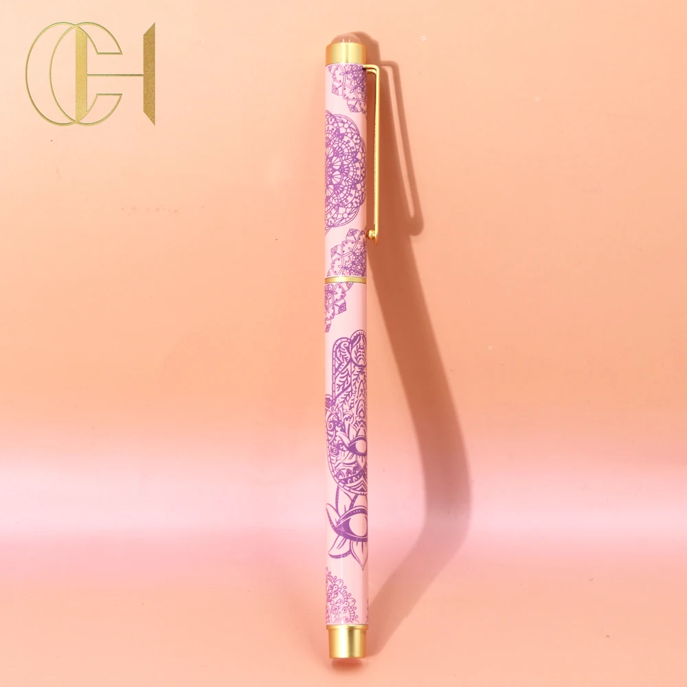 Kabbalah High Quality Nature Crystal Pen With Self-Design as Gift For Friend Family