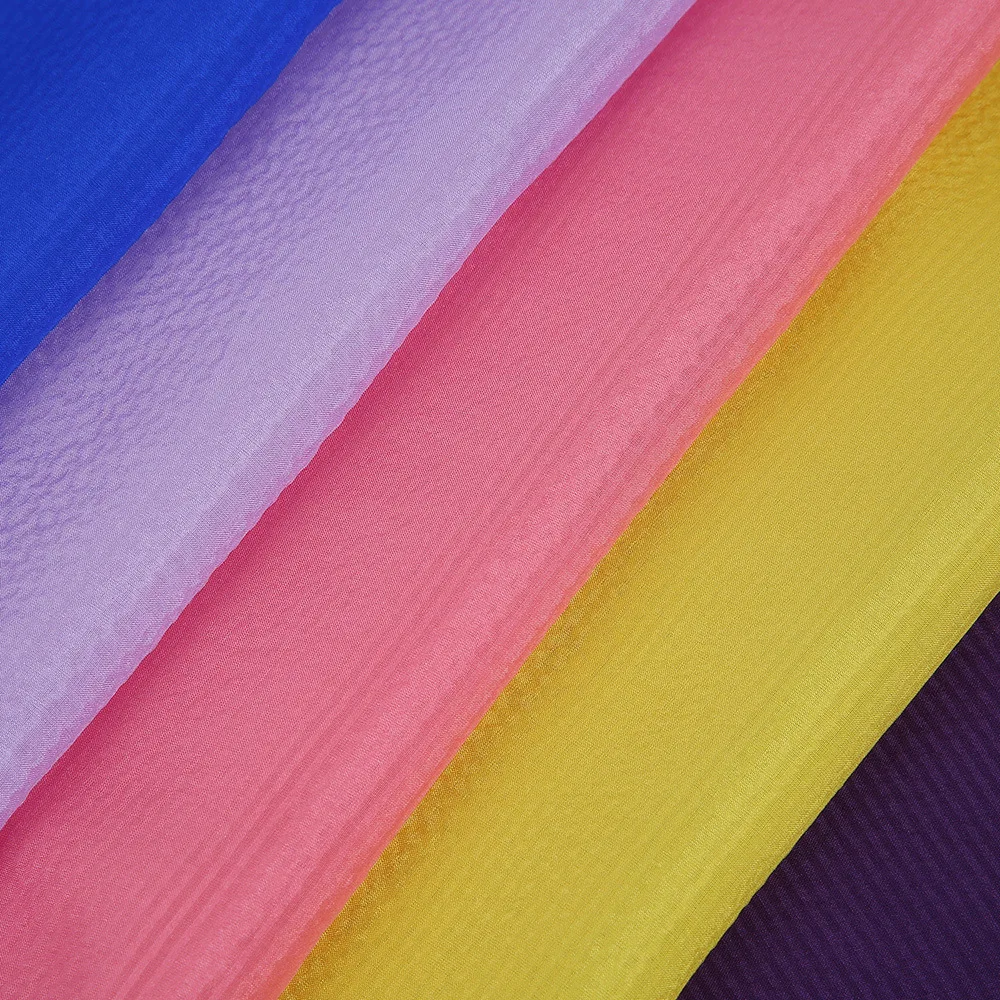 M5 Silk Striped Habotai Fabric Textile Types Of Silk Fabric With Pictures For Scarf, Sari, Dress