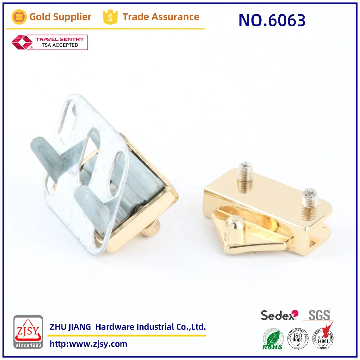 6063 Exquisite Handbag Metal Decoration Accessories Bag Clasp Lock