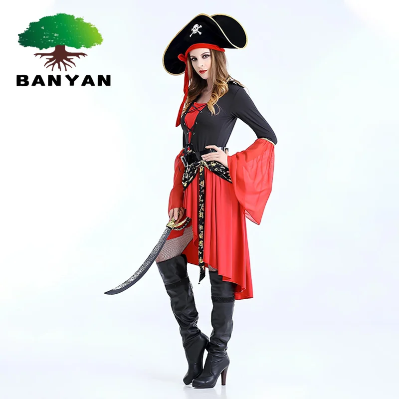 Halloween Dress Hot Sell Female Pirate Performance Clothing Export Game Uniform Temptation Cosplay Sailor Dance Costume