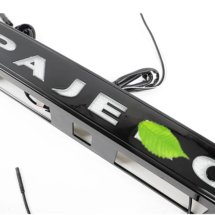 ABS Electroplate LED Moulding Parts Car Led Brake Light Tail Light Body Kit Lamp Spare Tire Trim for Pajero V93/97