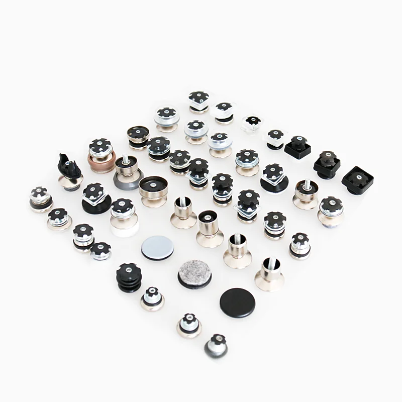 Customized 6 Multi Series Round Square Banquet chair legs Office School furniture Swivel Gliding Glide slider