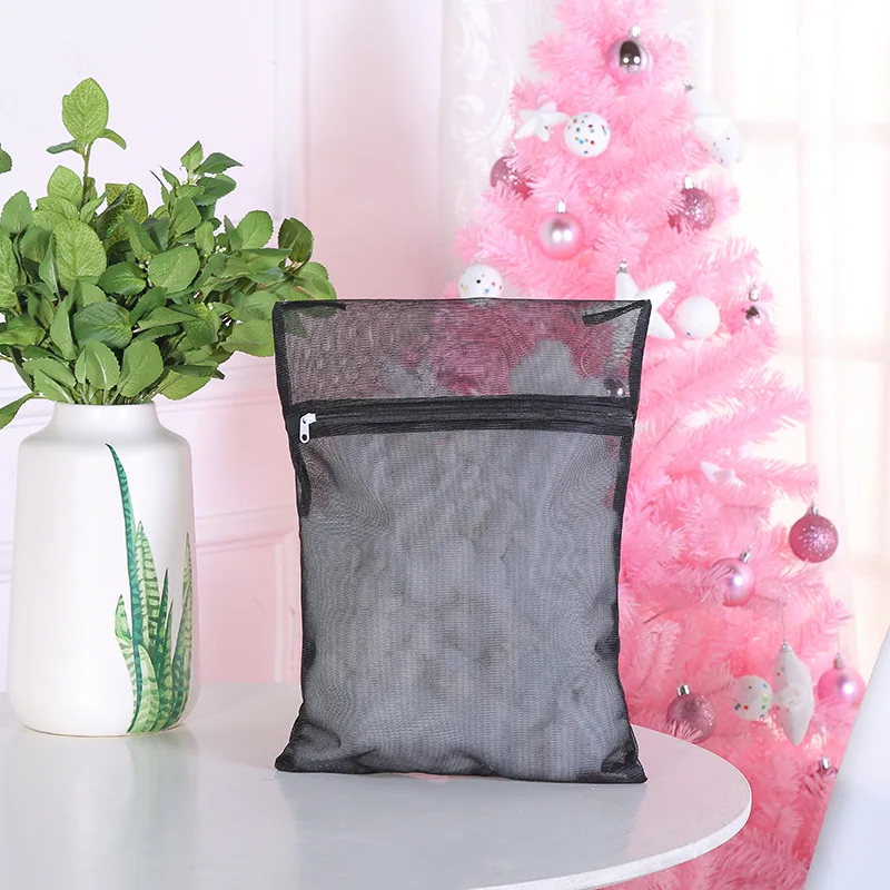 Оптовая продажа, мешок для стирки белья для домашнего использования, черный сетчатый мешок для стирки бюстгальтеров, блуз