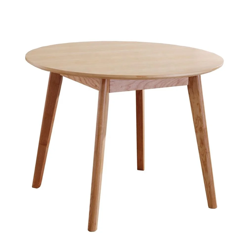 Wood Coffee Shop Furniture Table Tea Dining Table Small Apartment Round Wooden Simple Nordic Solid Home Furniture Modern