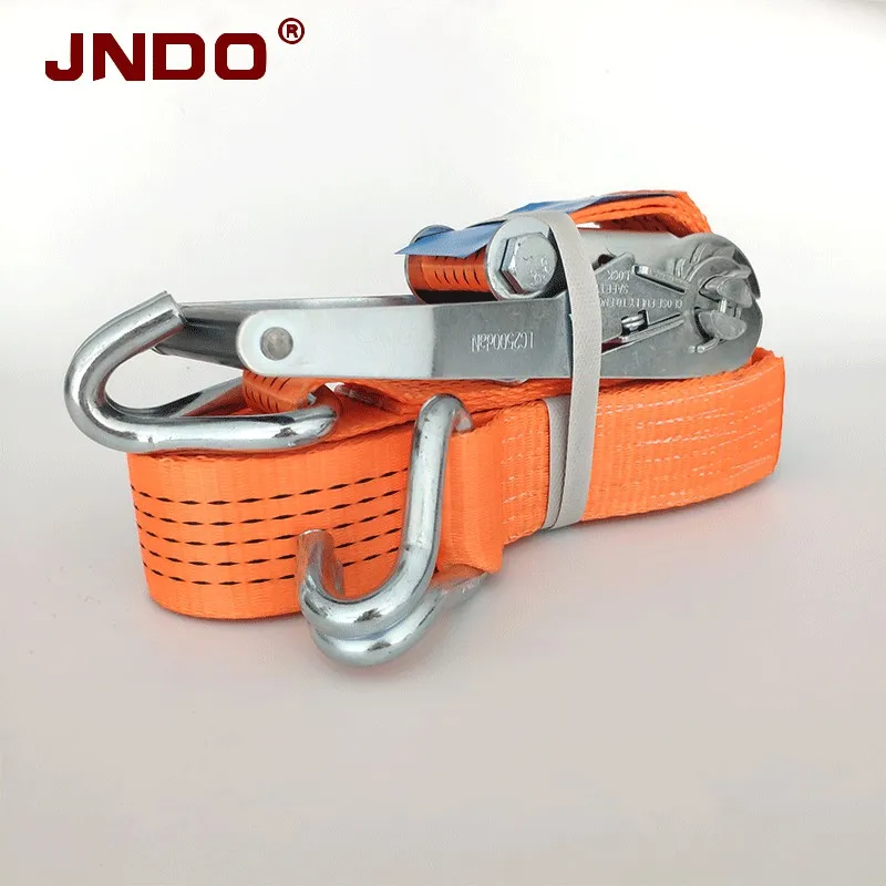 50mm 5ton High Strength Ratchet Tie Down Strap With Double J Hook