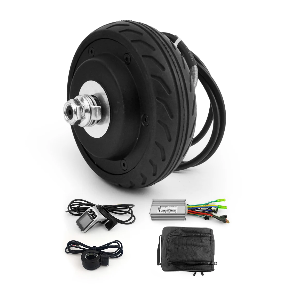 DIY 200W  Solid Tire Motor Wheel 5 inch brushless hub motor electric scooter parts