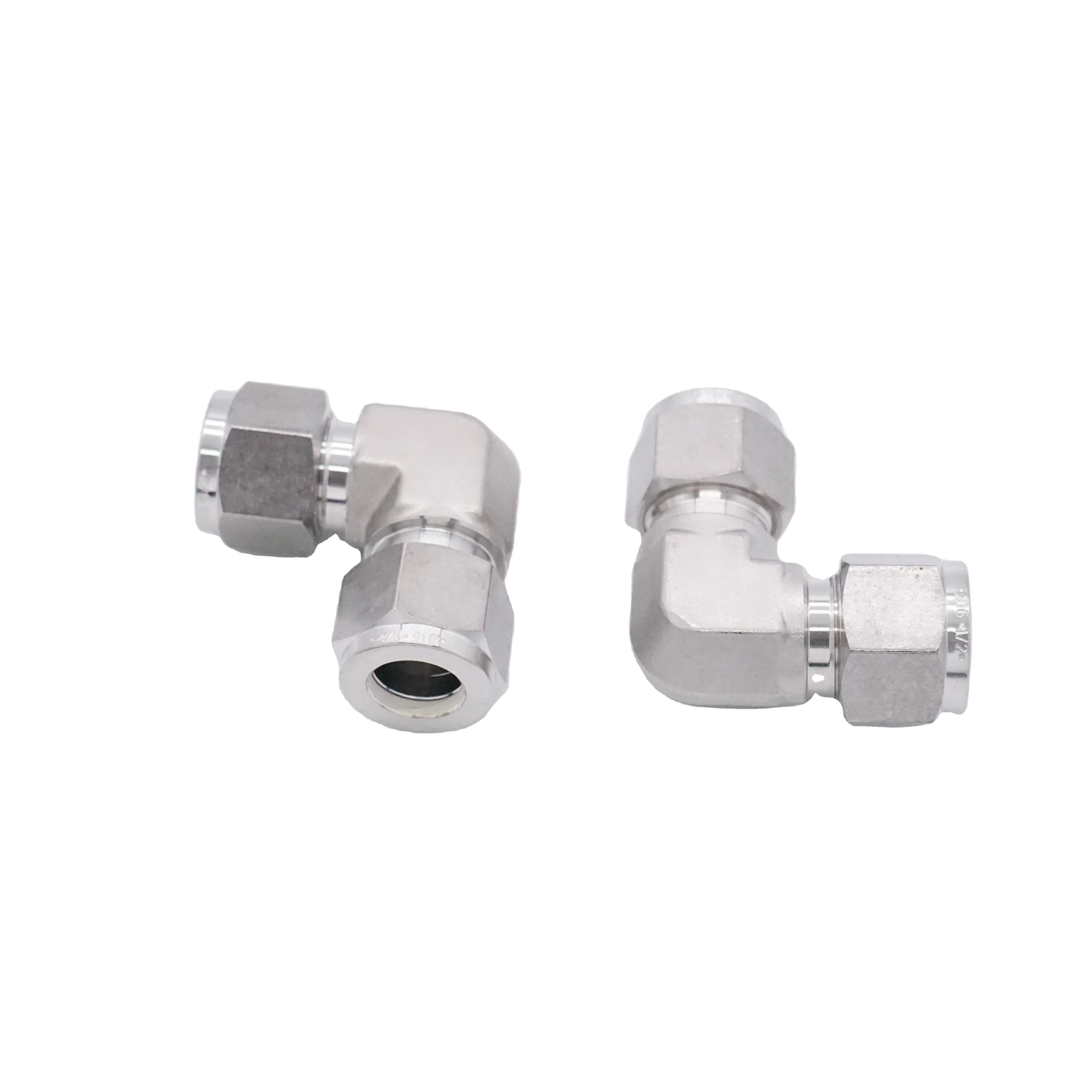 High quality 90 degree stainless steel plate copper pipe fittings ferrule pipe joint union elbow