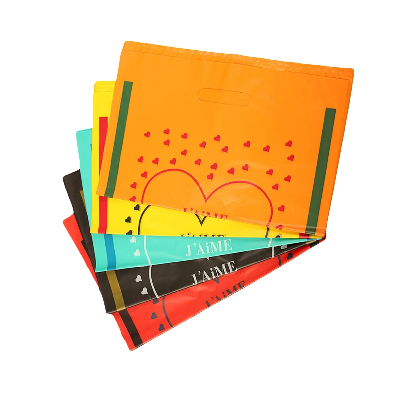 China Factory High Quality  Biodegradable Custom Printed Logo Handle  Plastic Shopping Bag