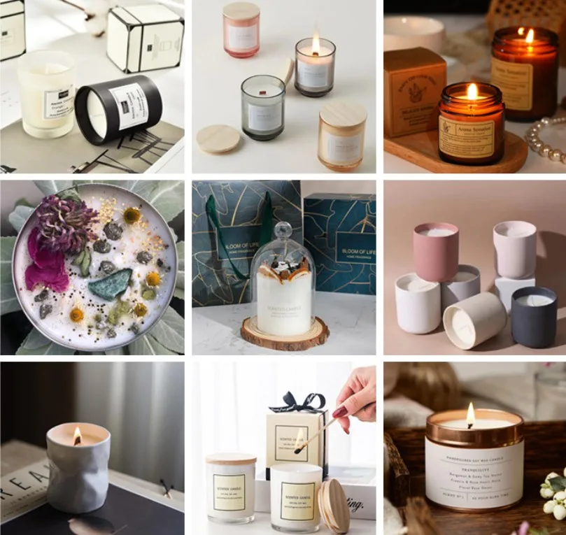 Custom Label Luxury High Quality Trendy Candles With Jar Box Scented Soy Wax Candles For Birthday Valentines Gift Candle