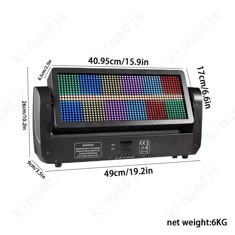 Factory Supply Kinusdjs 12+12 4in1 RGBW 12+12 LED Strobe Wash Pixel Effect Moving Head Light  For Professional Stage Disco Party