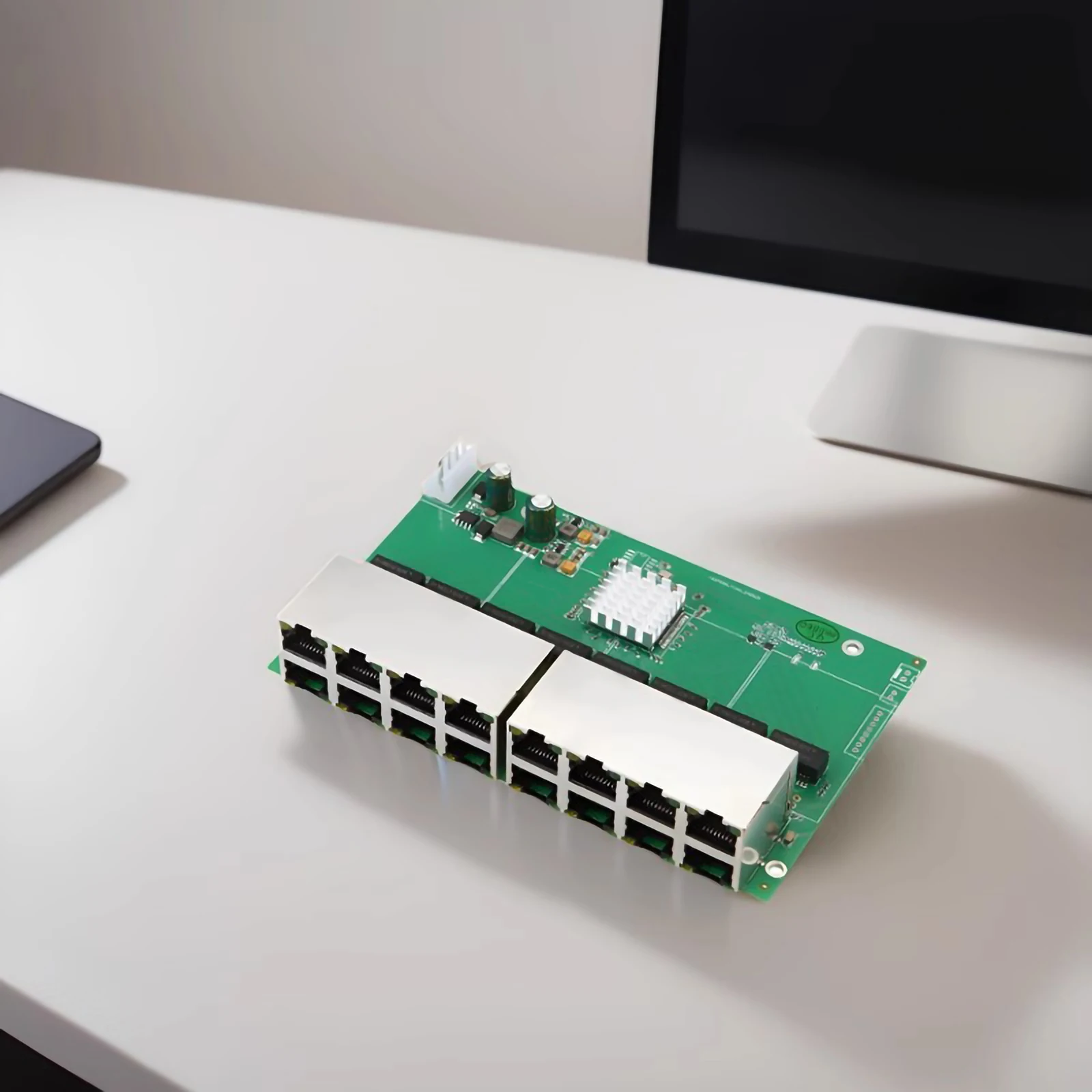 16-портовый коммутатор Ethernet 100 Мбит/с модуль коммутатора домашней сети опционально 48 В 8-портовый PCB