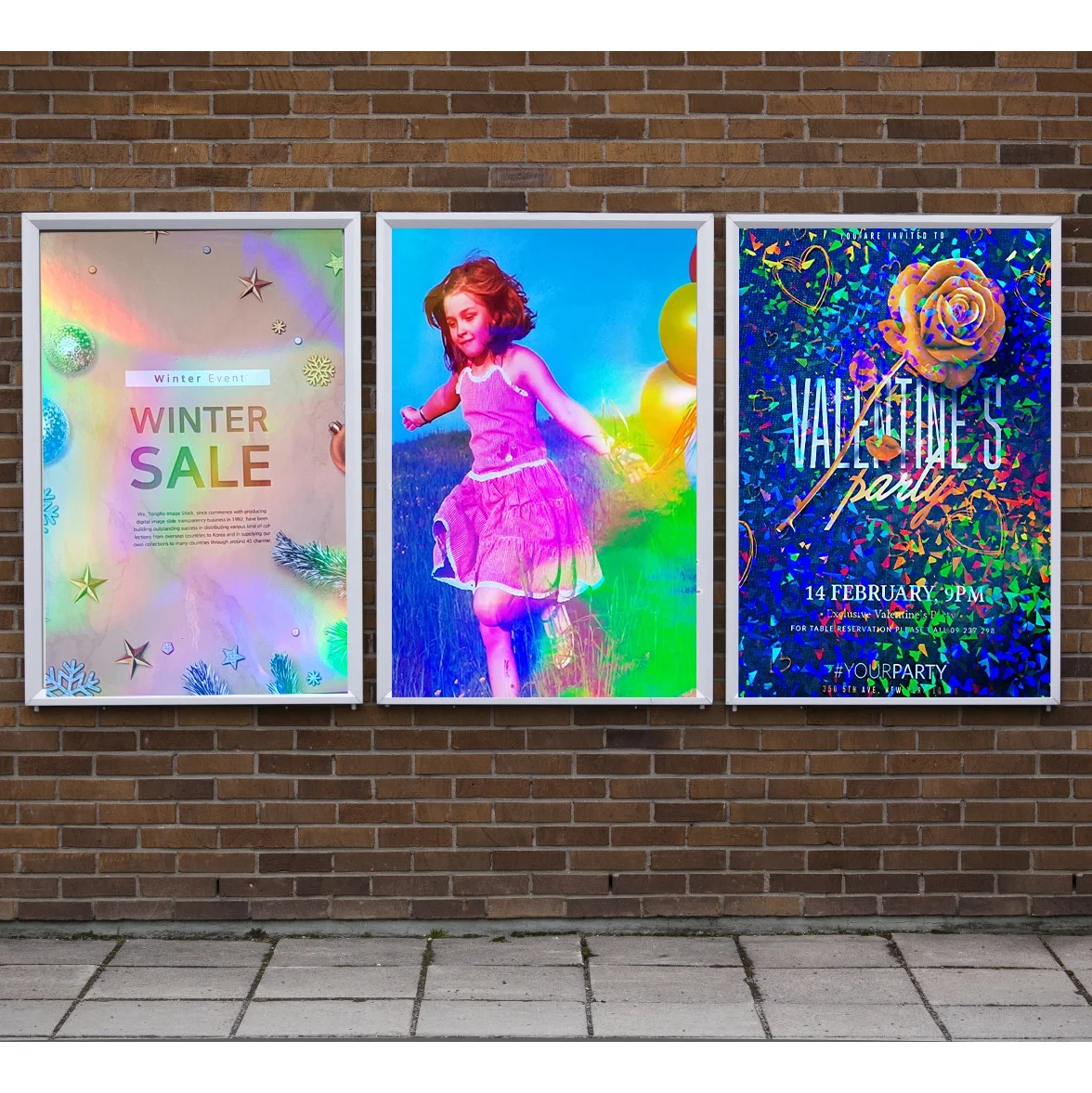 Holographic Rainbow Film For Lamination 3d Effect Glossy Self Adhesive Film Cold Laminating