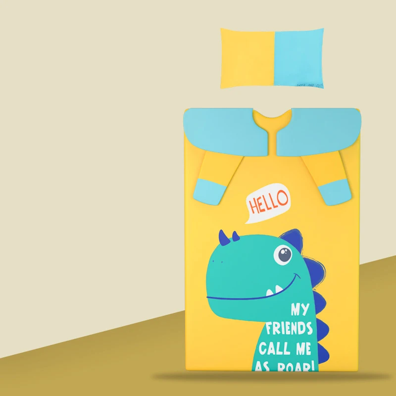 
Autumn winter baby cartoon pure cotton sleeping bag anti-kick by the artifact can be removed and washed 