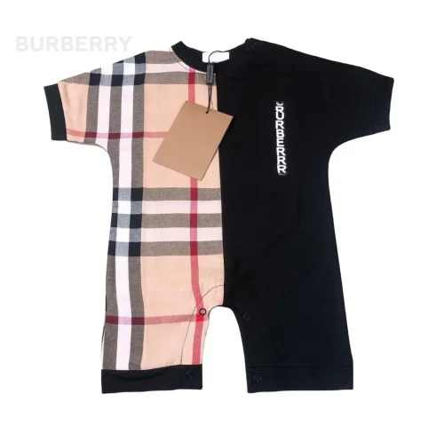 RUNTEN  Luxury brand Designer Summer Black and White Baby Boys 100% cotton plaid tights Girls Baby Jumpsuit Shorts Baby Clothes