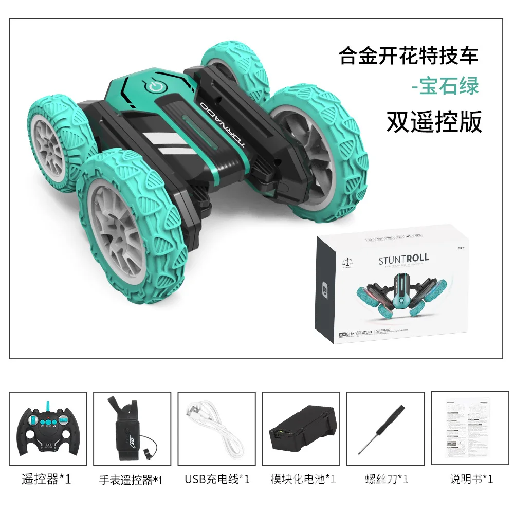 2024 Remote Control Alloy Truck 360 Degrees Spinning High Quality Stunt Car for Kids