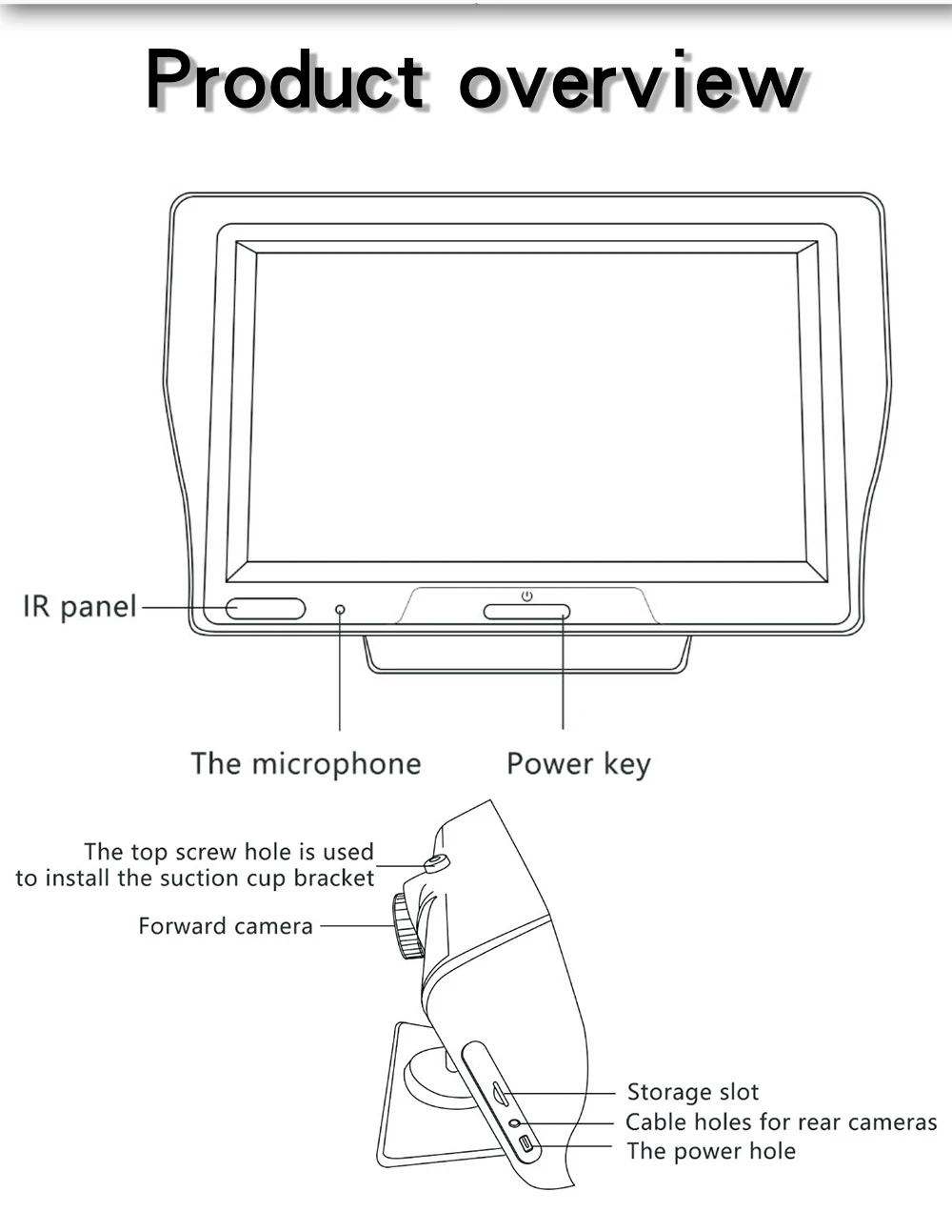 7 inch car camera Touch Screen Linux System wireless Carplay Airplay Android Auto global Navigation Car Dash Cam