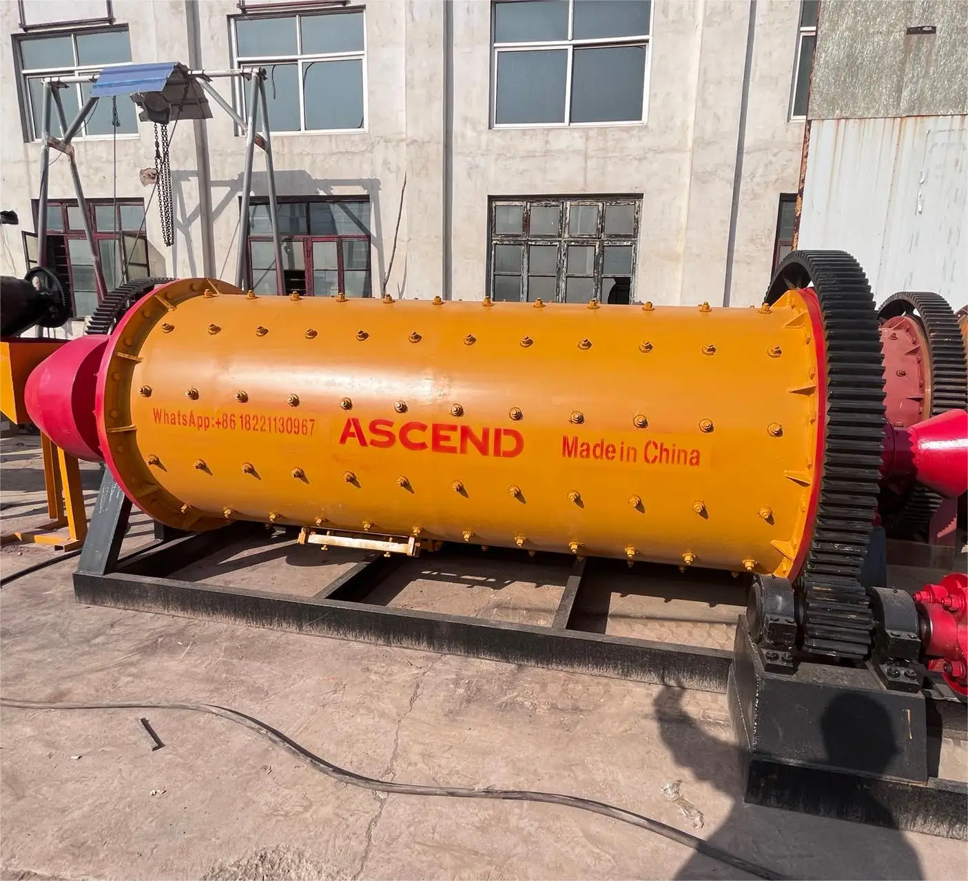 China ball mill FOB Shanghai price 3 5 10tph tons per hour gold ore ball mill with rubber liner steel balls