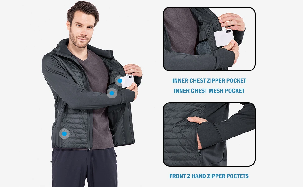 Winter warm mountaineering down jacket lightweight mixed jacket waterproof jacket